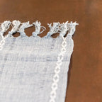 Cloudy Day Tassel Table Runner