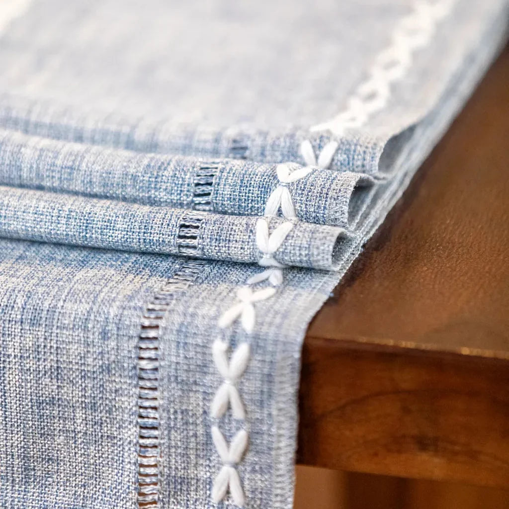 Cloudy Day Tassel Table Runner - FINAL SALE