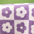 Floral Checkered Towel