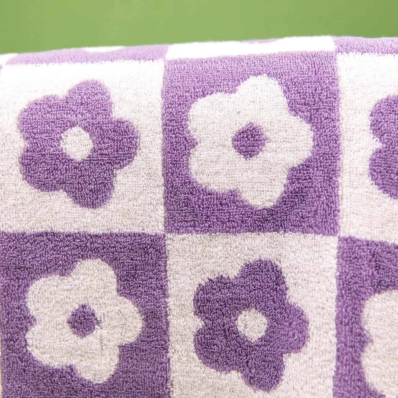 Floral Checkered Towel