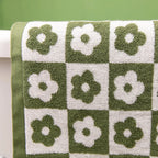 Floral Checkered Towel