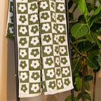 Floral Checkered Towel