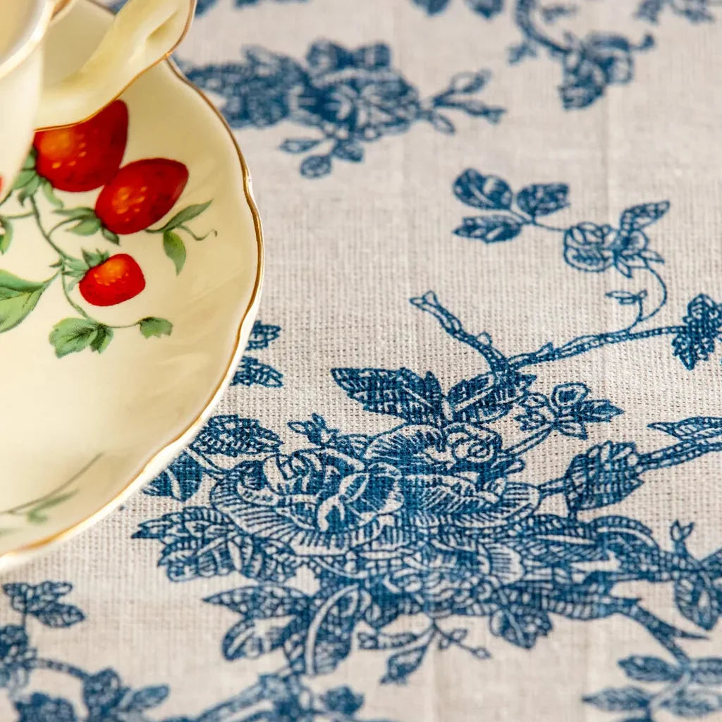 Floral Decadence Tassel Table Cloth