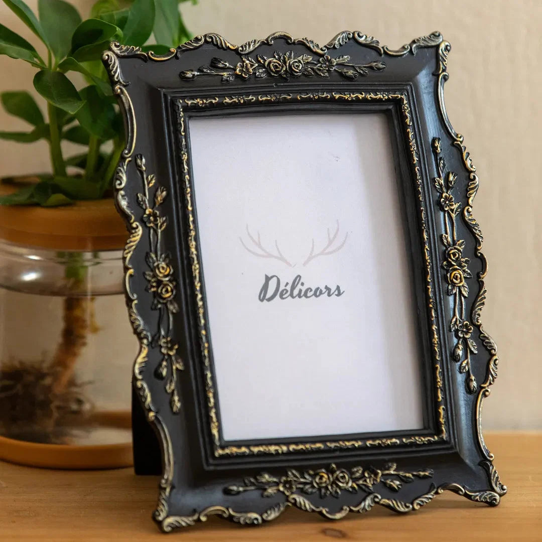 Gilded Noir Rococo Frame