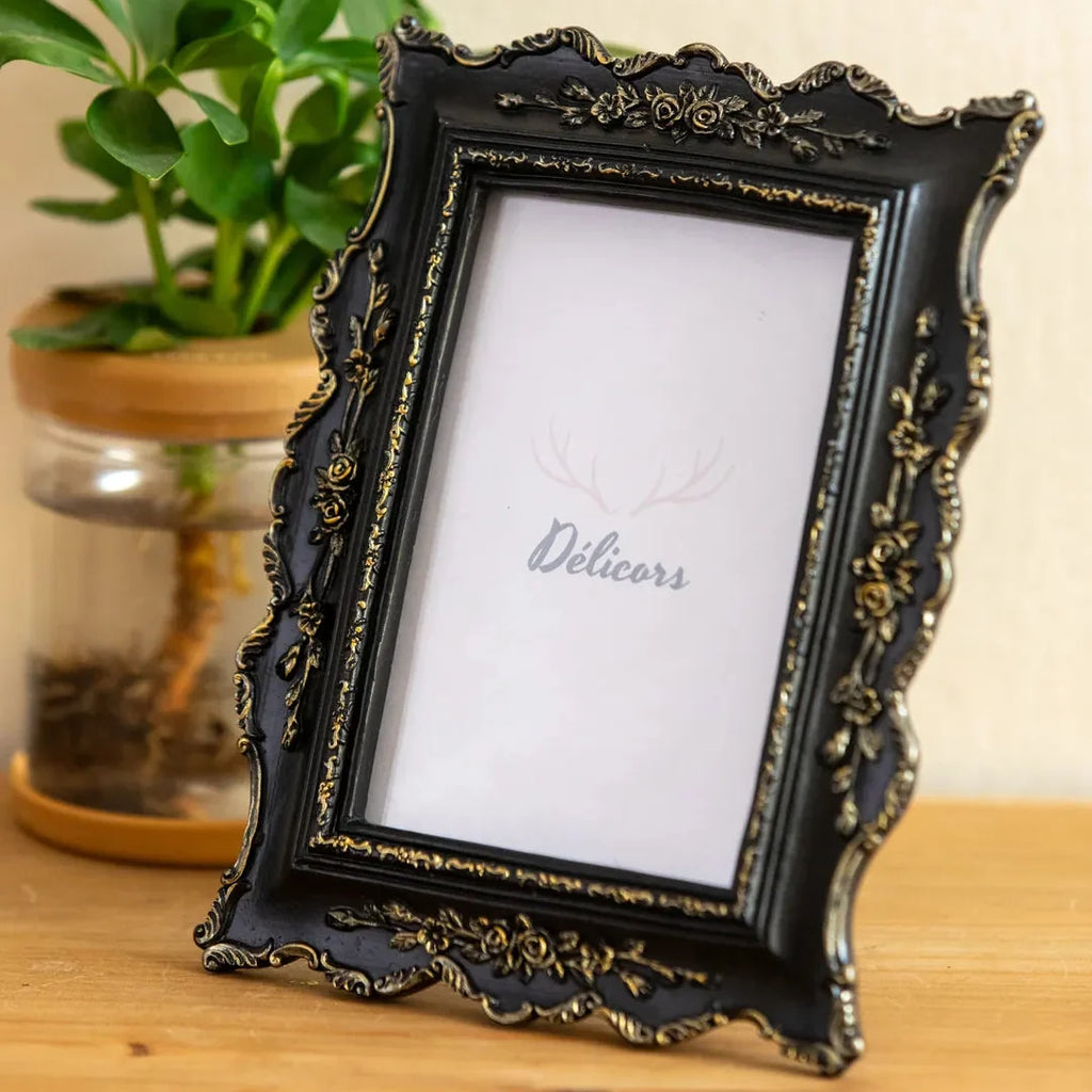 Gilded Noir Rococo Frame