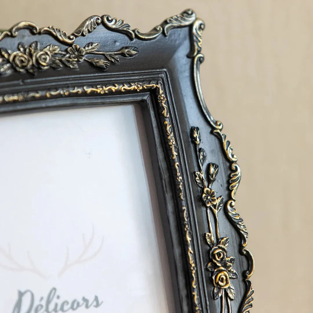 Gilded Noir Rococo Frame