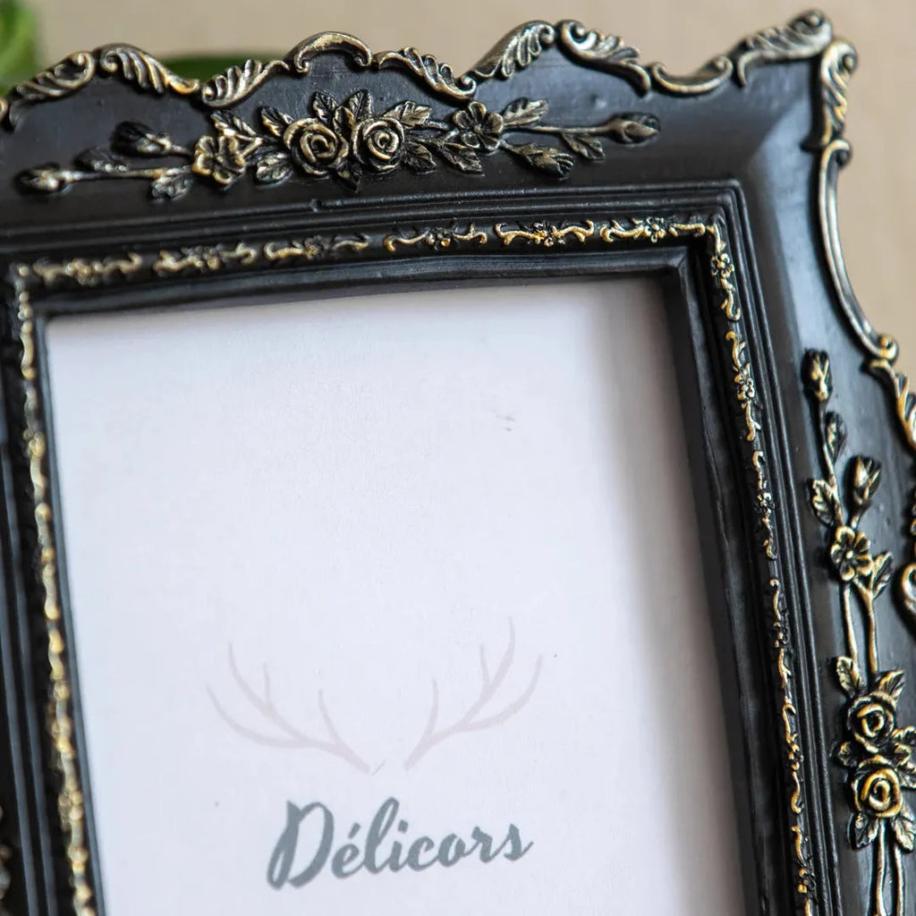 Gilded Noir Rococo Frame