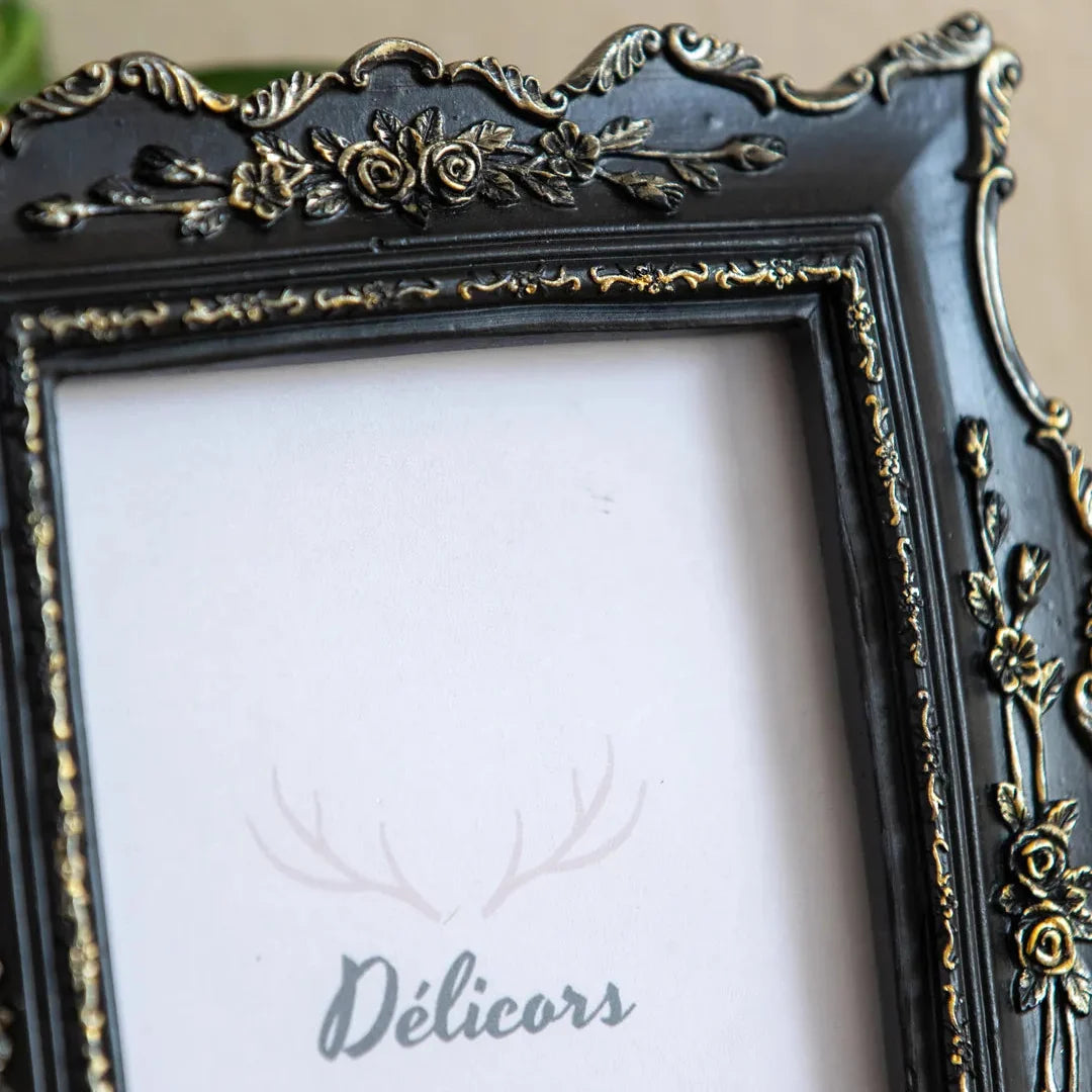 Gilded Noir Rococo Frame