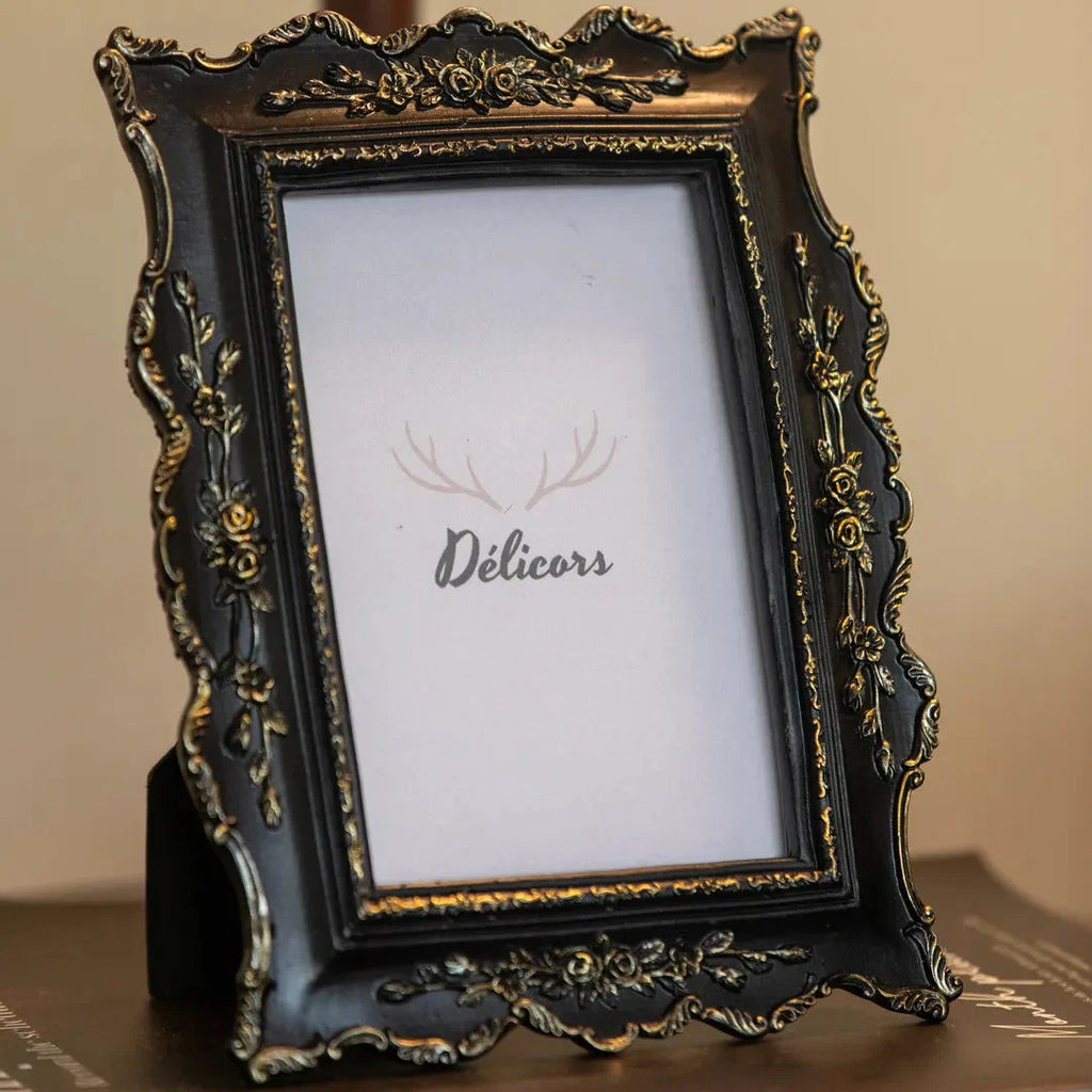 Gilded Noir Rococo Frame