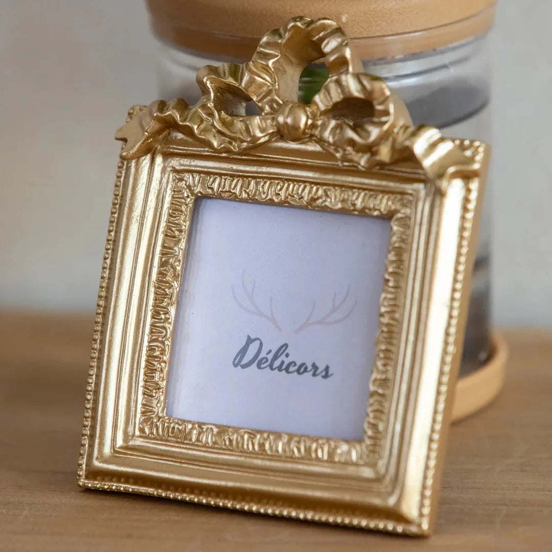 Gold Bow Photo Frame