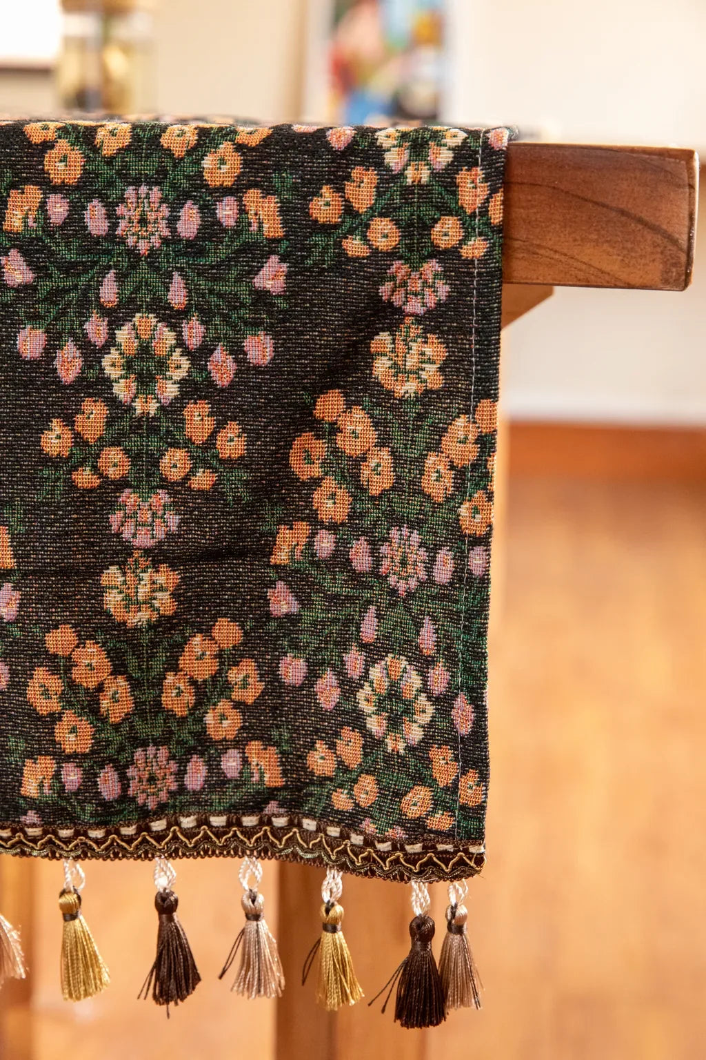 Midnight Bloom Table Runner