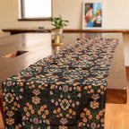 Midnight Bloom Table Runner