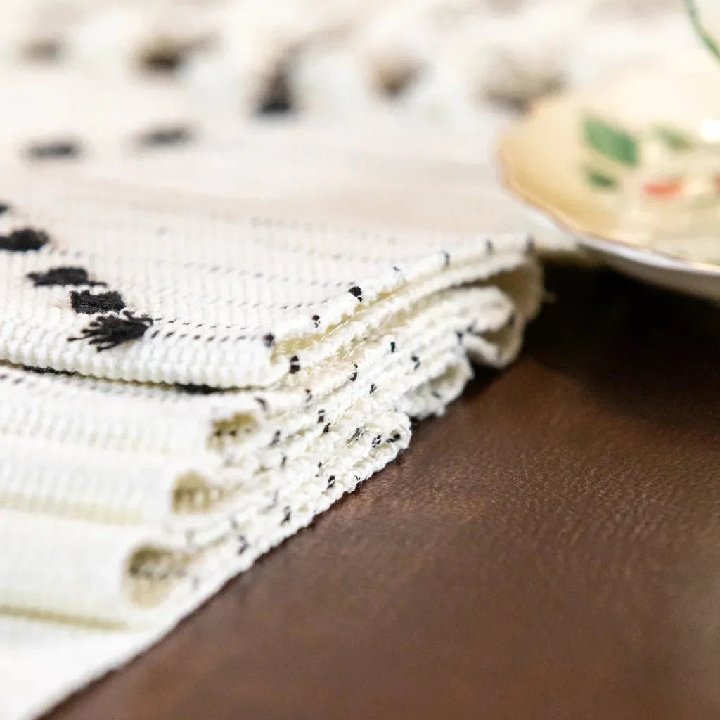 Moroccan Tassel Table Runner