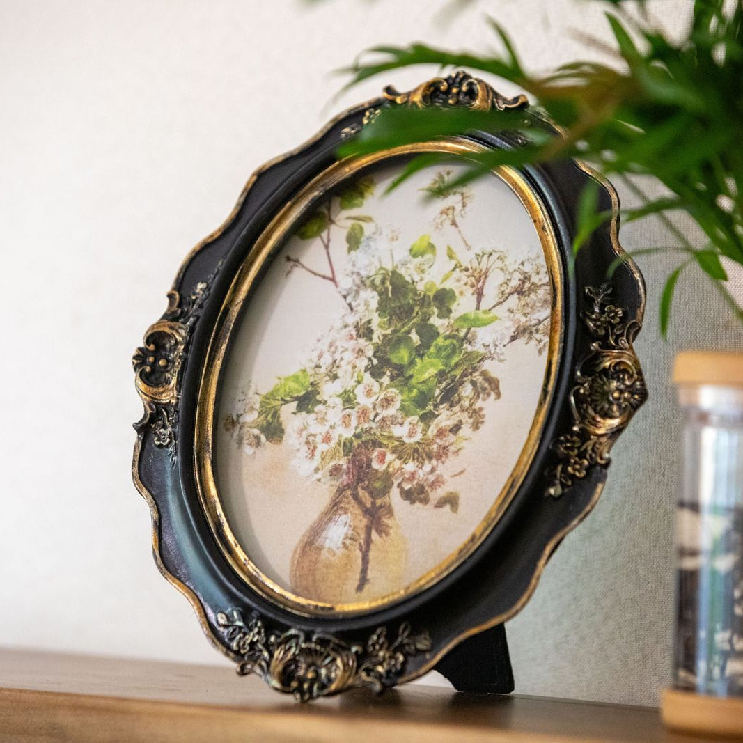 Mystery Bud Oval Frame