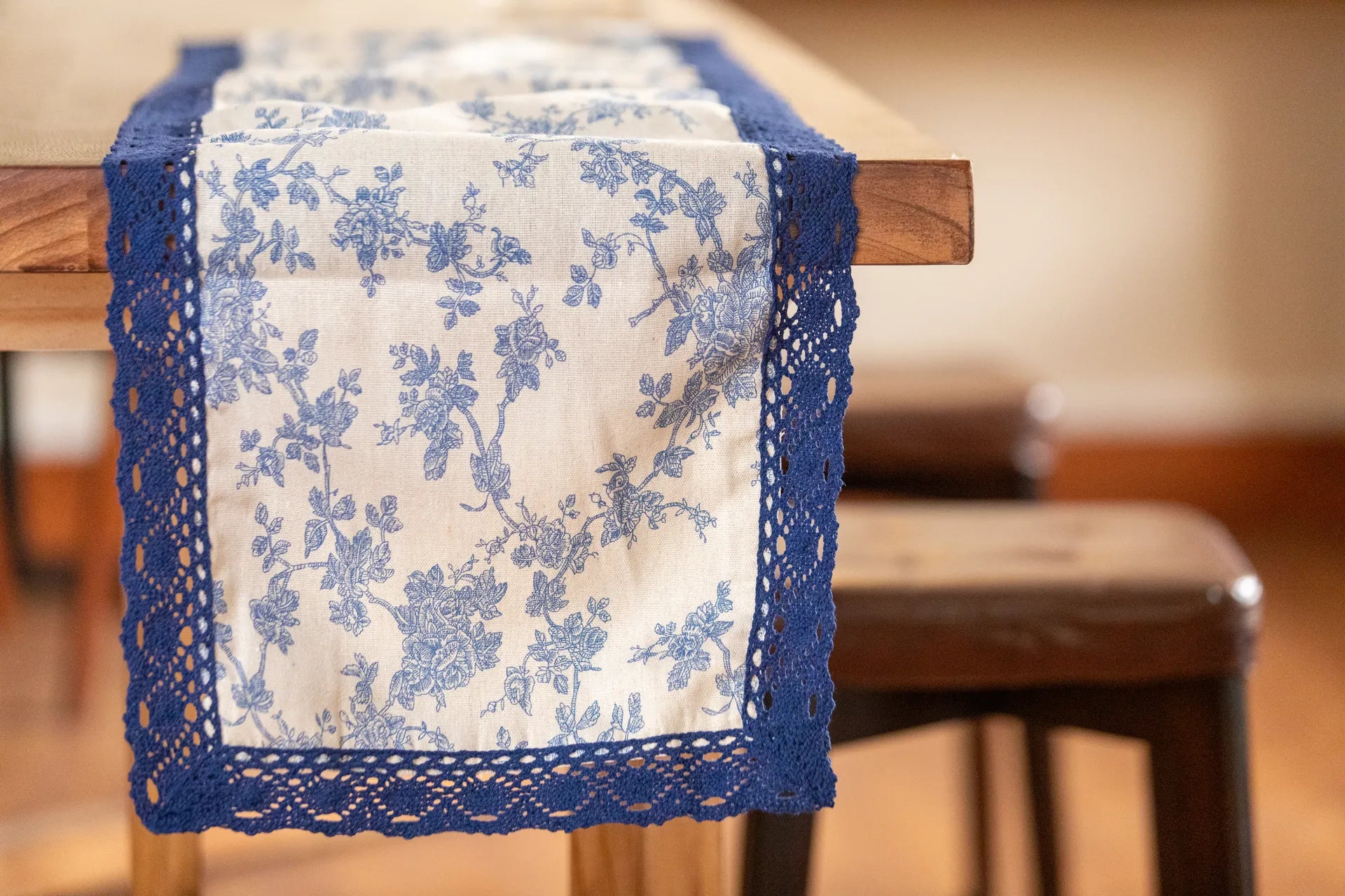 Old World Floral Table Runner