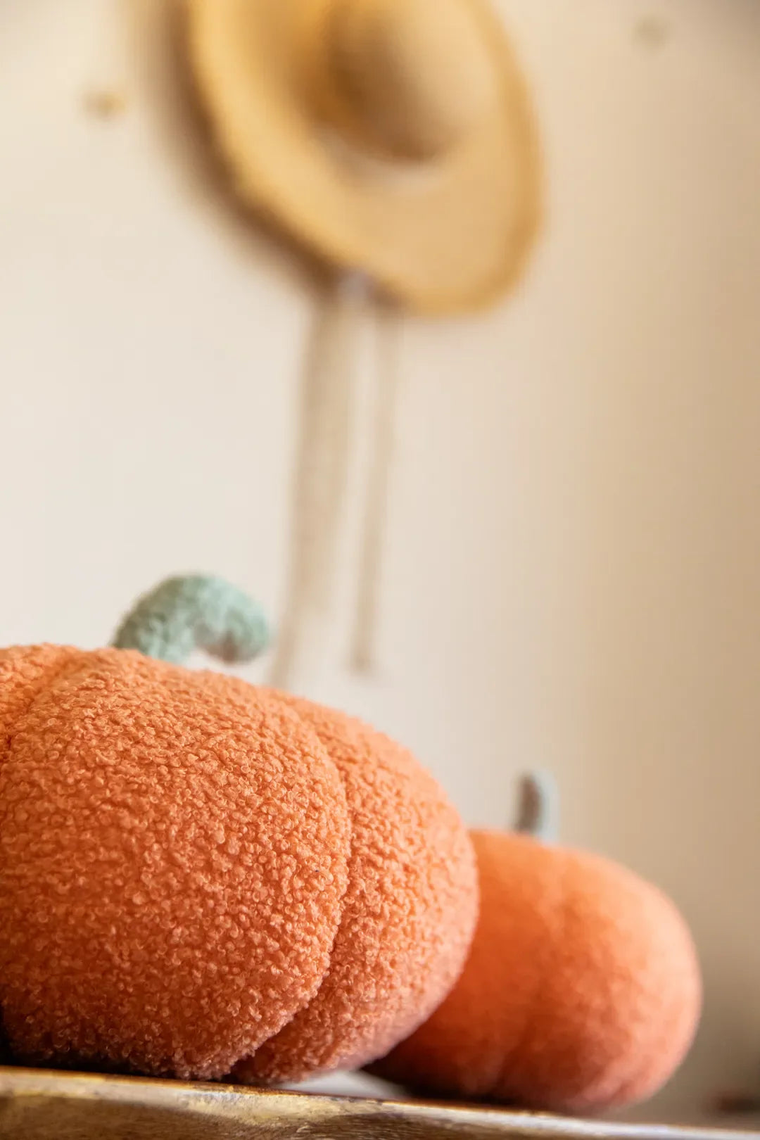 Pumpkin Boucle Cushion
