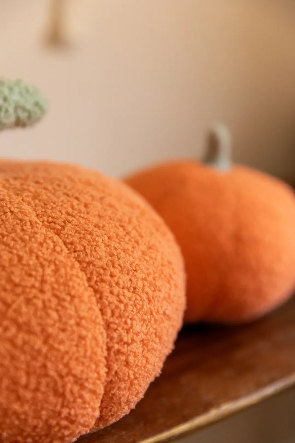 Pumpkin Boucle Cushion
