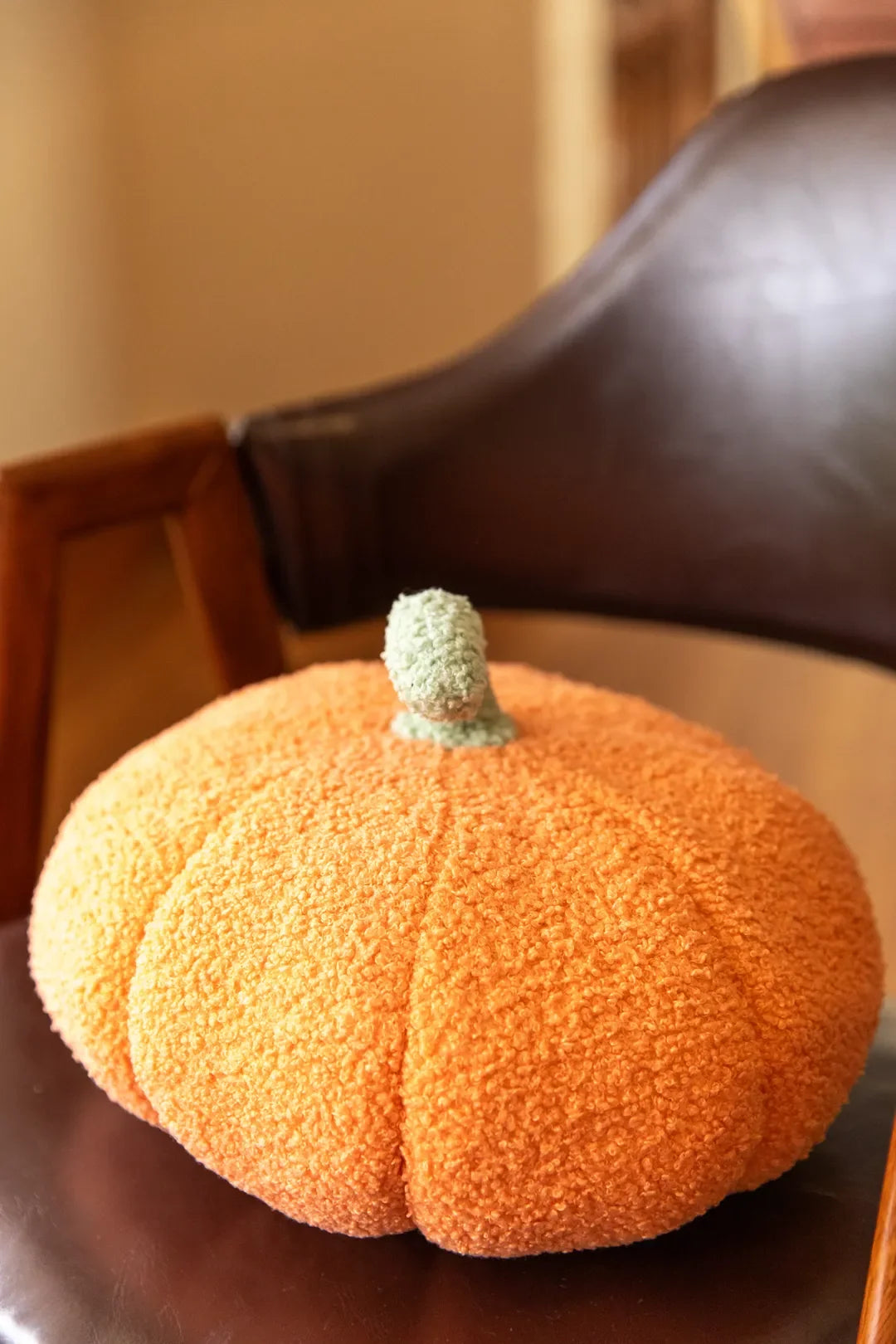 Pumpkin Boucle Cushion