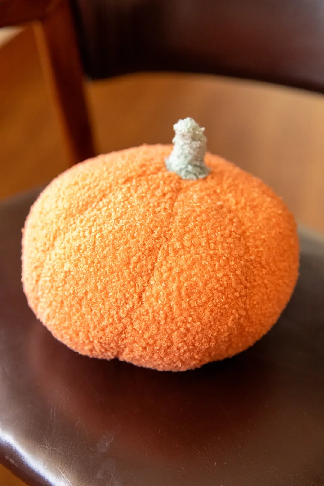 Pumpkin Boucle Cushion - FINAL SALE