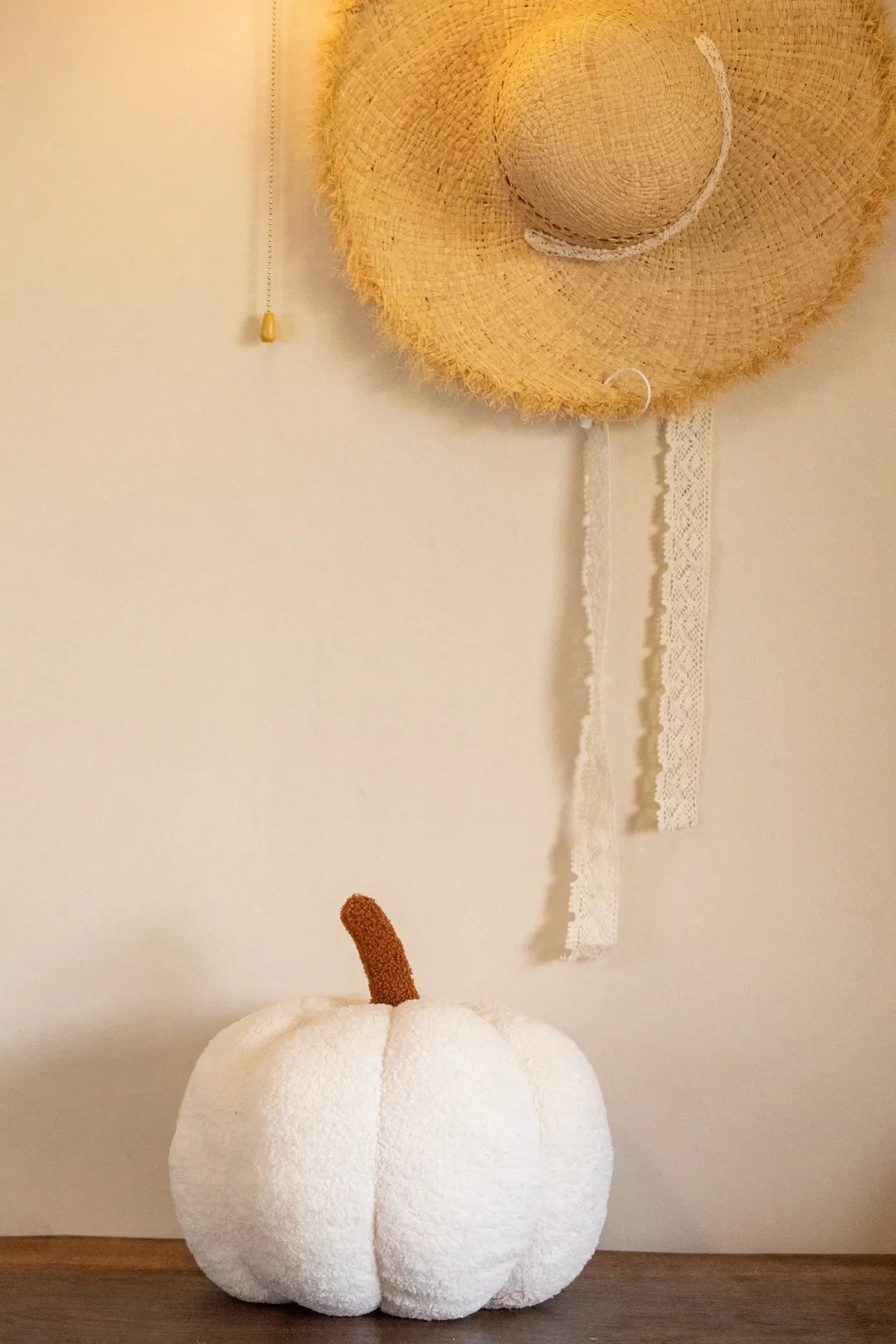Pumpkin Boucle Cushion
