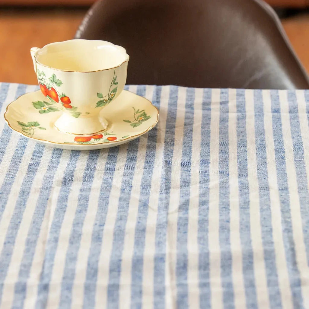 Striped Tassel Table Cloth