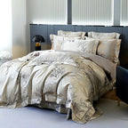 Alma Luxury Vintage Floral Jacquard Bedding Set
