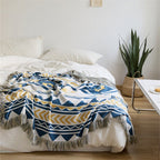 Diagonal Tassel  Blanket