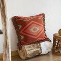 Diagonal Tassel Cushion