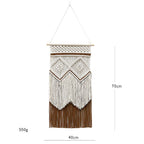 Diamond Pattern Macrame Wall Decor
