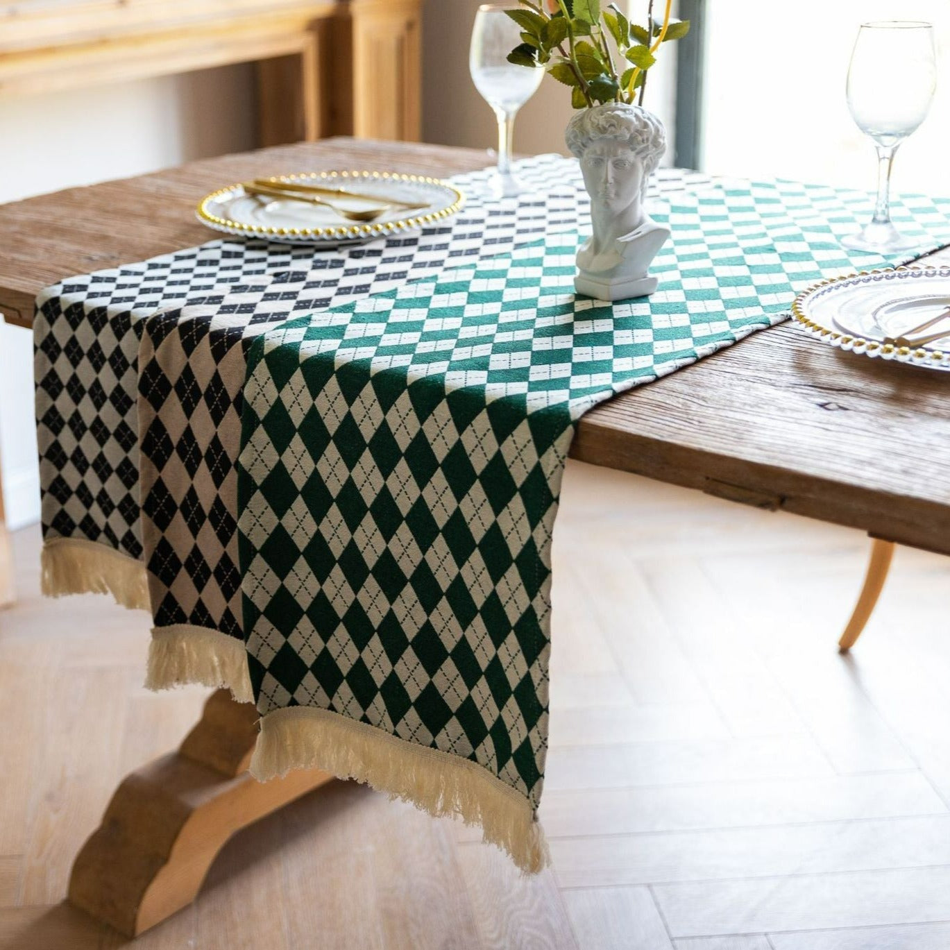 Argyle Diamond Table Runner