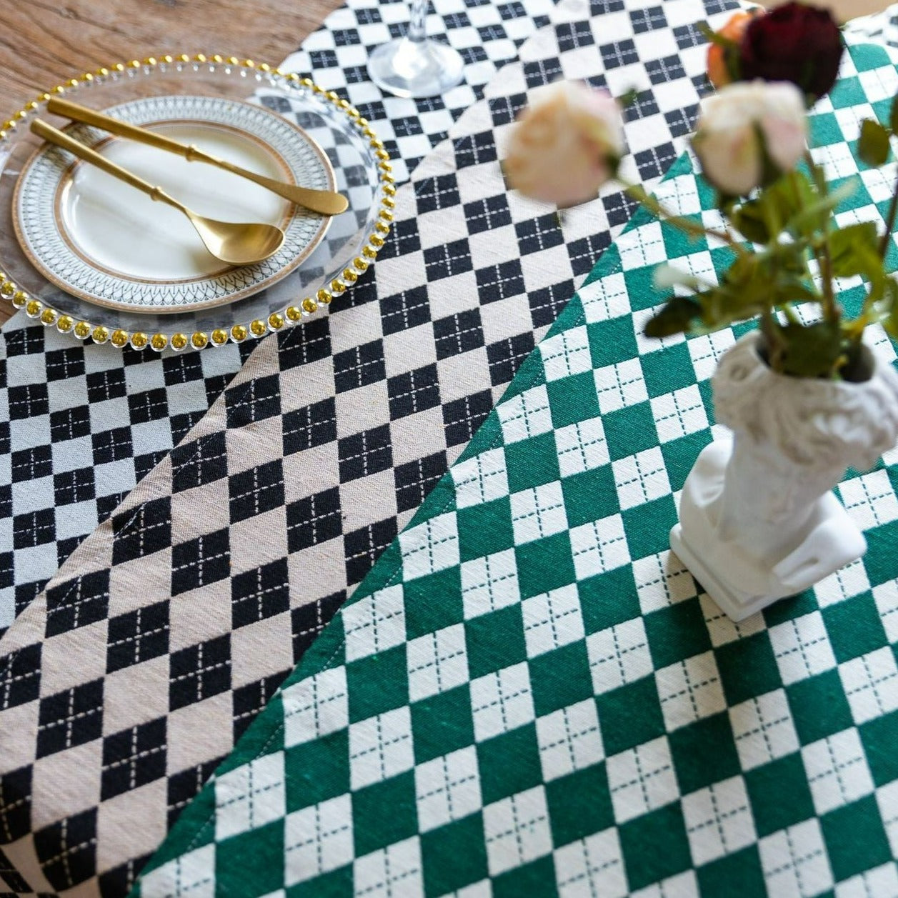 Argyle Diamond Table Runner