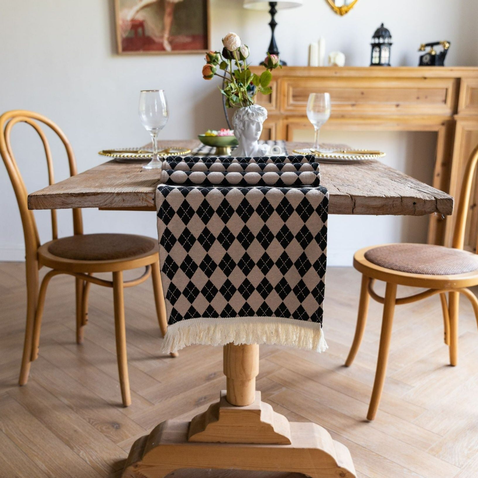 Argyle Diamond Table Runner
