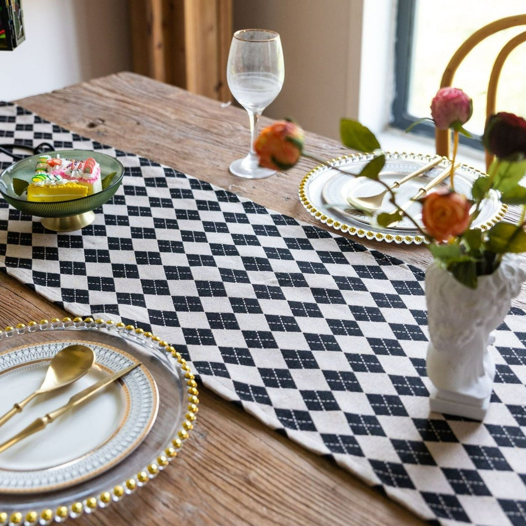 Argyle Diamond Table Runner