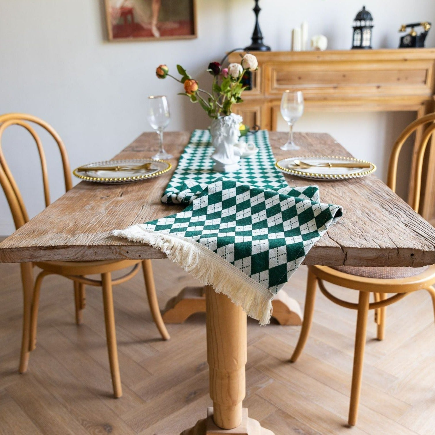 Argyle Diamond Table Runner