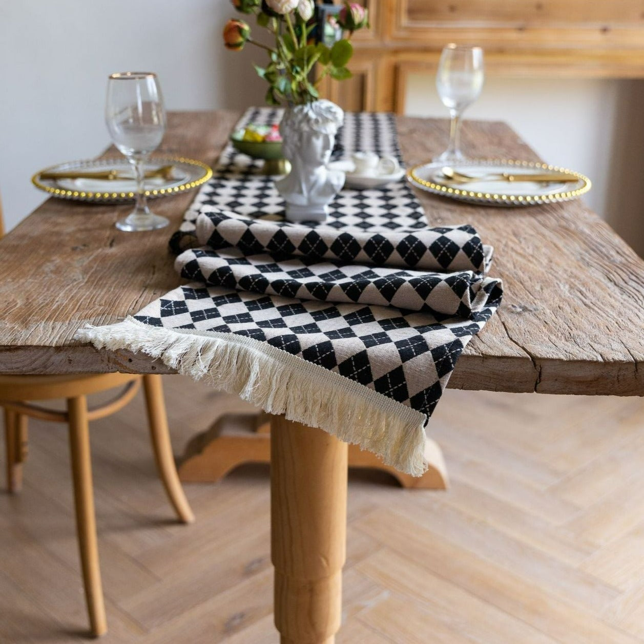 Argyle Diamond Table Runner