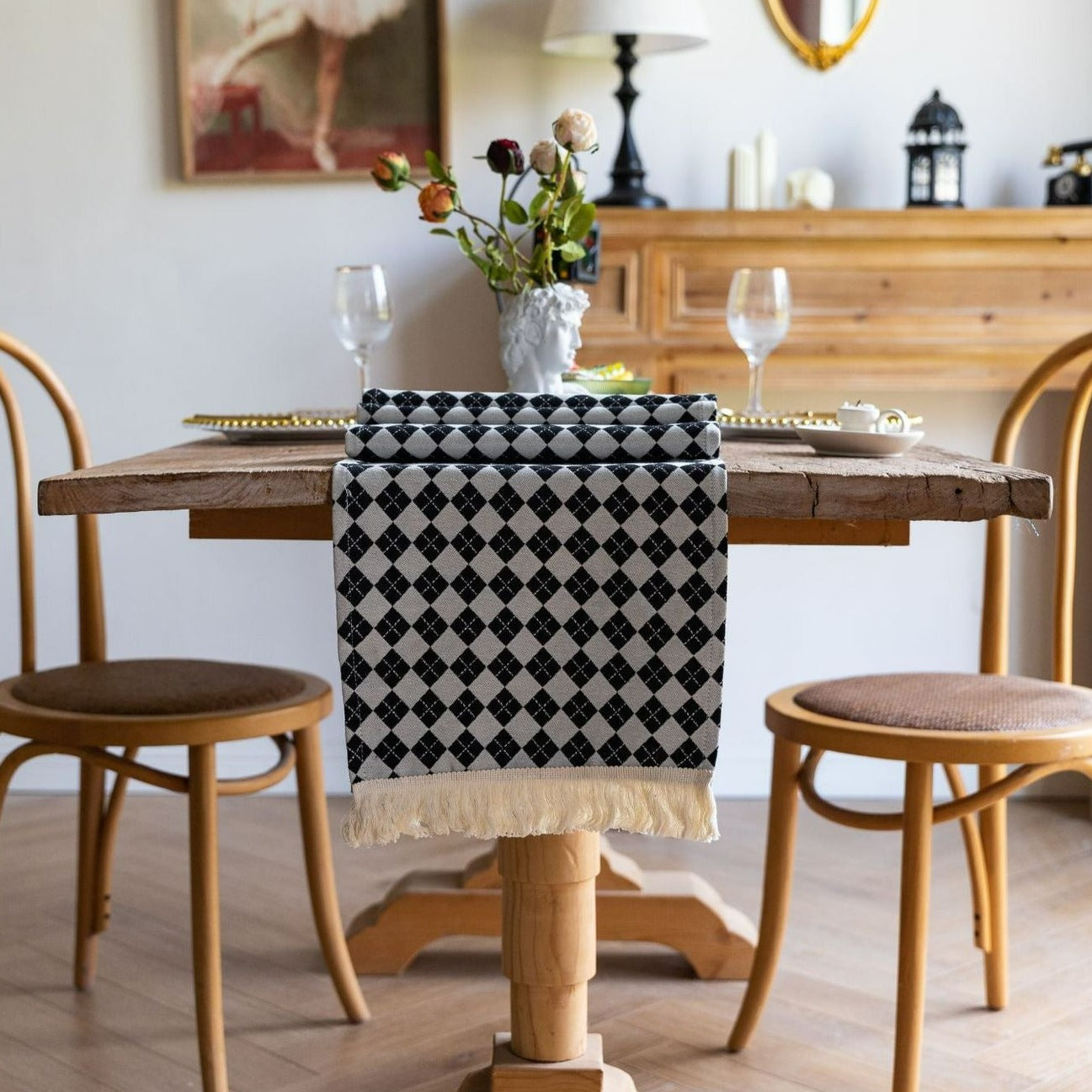 Argyle Diamond Table Runner