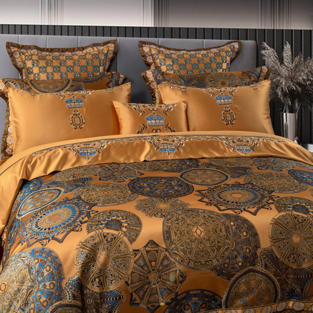 Khronom Royal Luxury Egyptian Cotton Satin Bedding Set