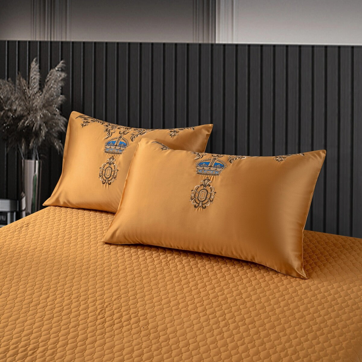 Khronom Royal Luxury Egyptian Cotton Satin Bedding Set