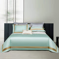 Sinatra Celadon Border Trim Egyptian Cotton Bedding Set