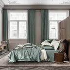 Zenith Green Luxury Pure Mulberry Silk Bedding Set