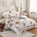 Josephine Romantic Floral Ruffled Cotton Bedding Set