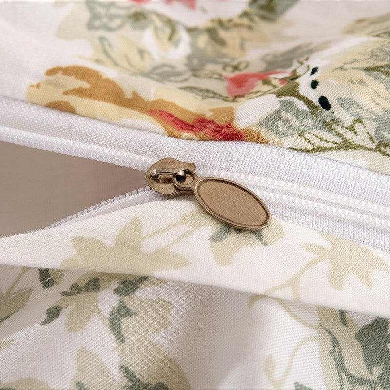 Josephine Romantic Floral Ruffled Cotton Bedding Set