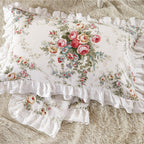 Josephine Romantic Floral Ruffled Cotton Bedding Set