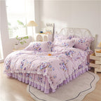 Rafaella Romantic Floral Ruffled Cotton Bedding Set