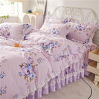 Rafaella Romantic Floral Ruffled Cotton Bedding Set