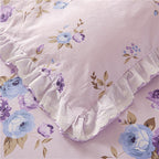 Rafaella Romantic Floral Ruffled Cotton Bedding Set