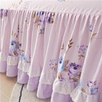 Rafaella Romantic Floral Ruffled Cotton Bedding Set