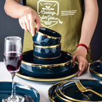 Oxford Blue Luxury Dinnerware Set