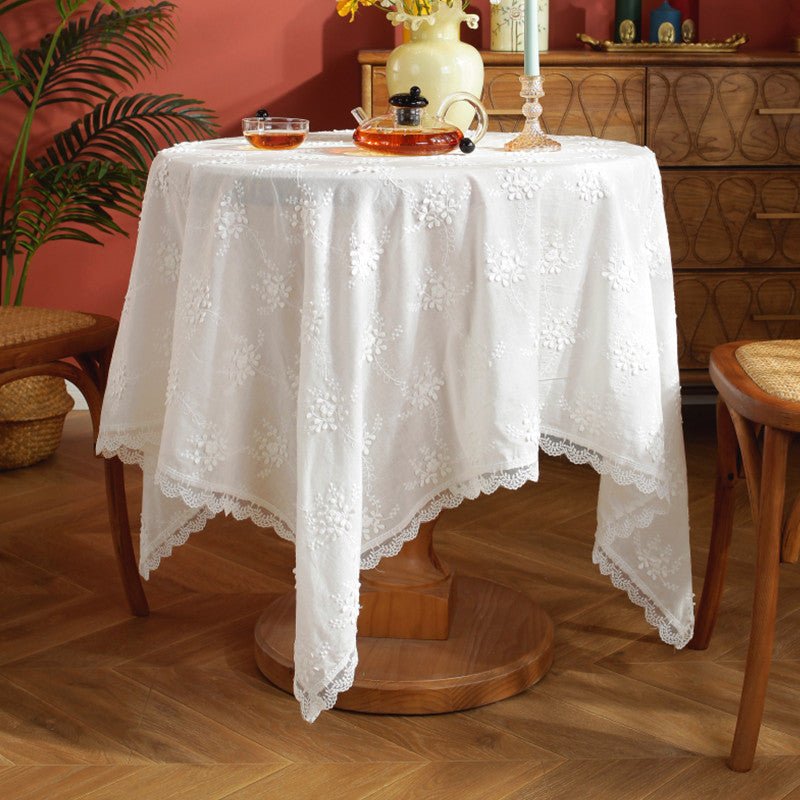 Dreamtime Doily Tiered Floral Lace Table Cloth