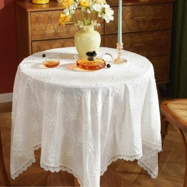 Dreamtime Doily Tiered Floral Lace Table Cloth